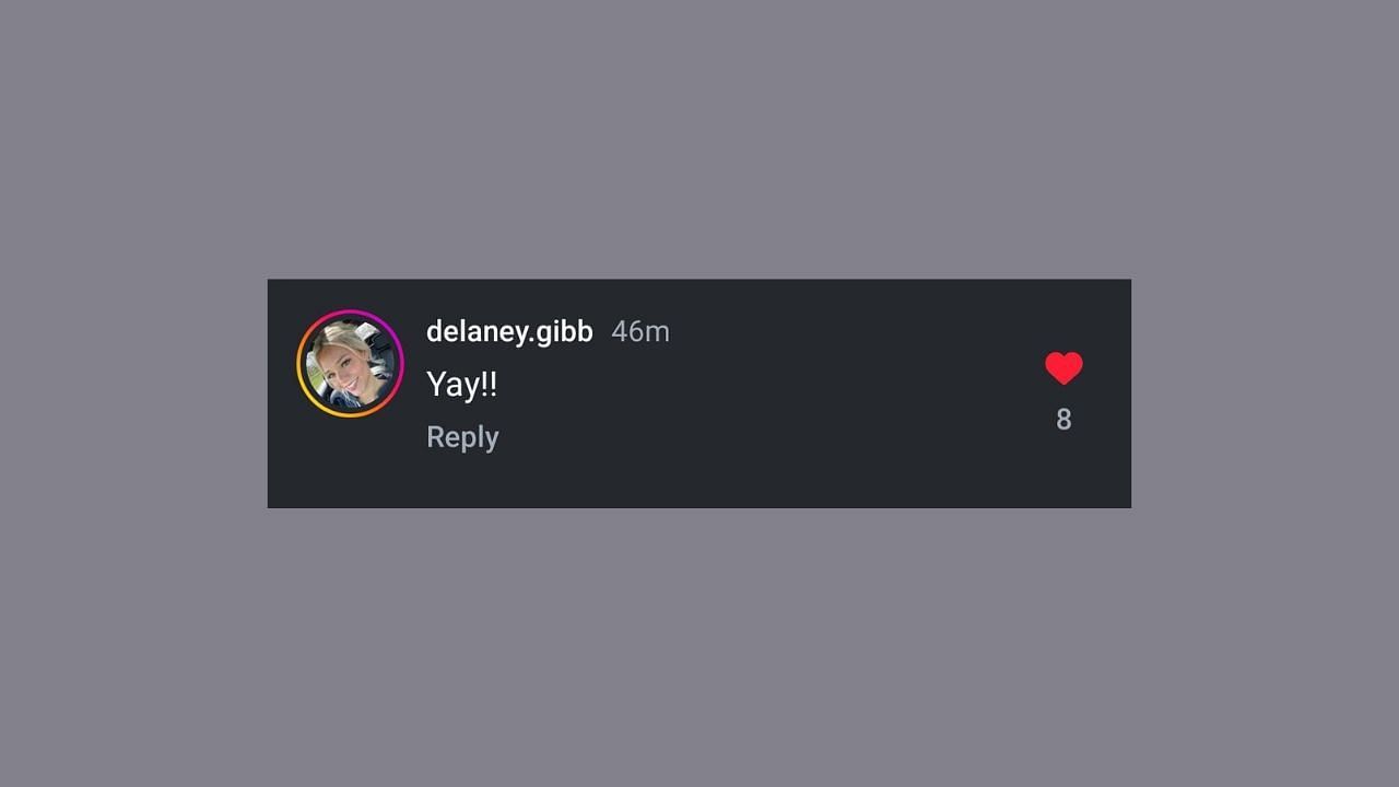 Egor Demin's girlfriend comments on her boyfriend's IG post. (Credits: @3gorr/Instagram)
